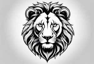 little lion tattoo idea