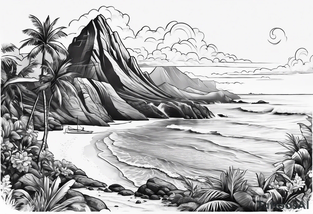 mini maui from moana tattoo idea