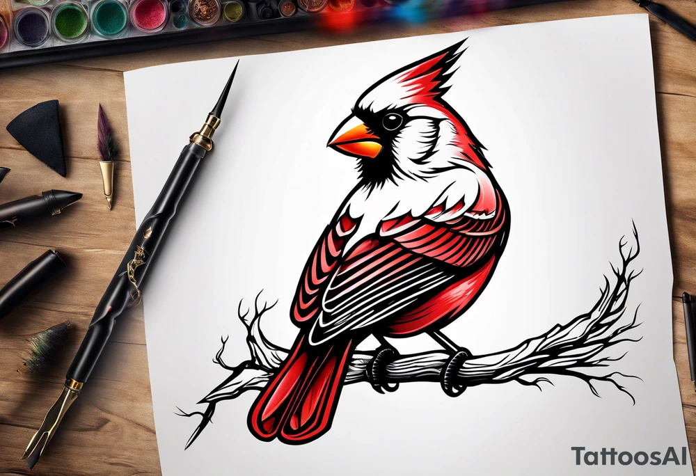 Cardinal tattoo idea