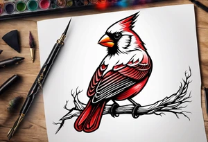 Cardinal tattoo idea