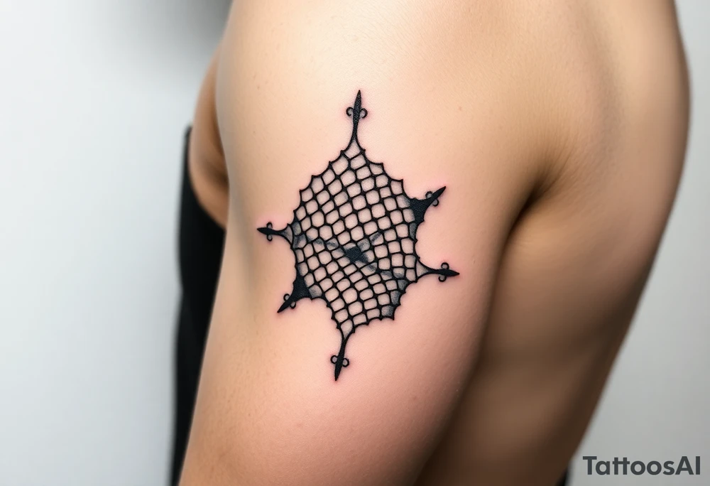 Thick sexy fishnets tattoo idea