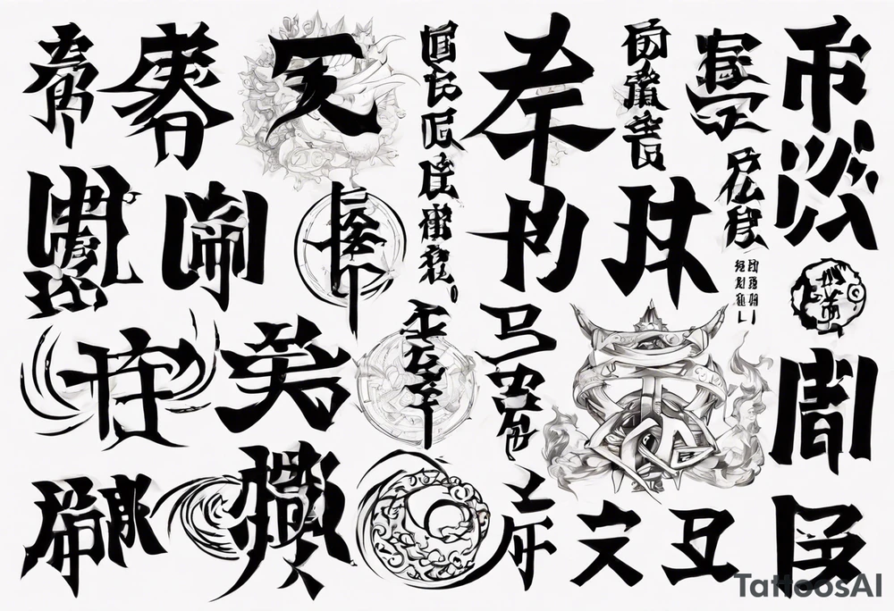 "地獄で待ってるよ" just simple text tattoo idea
