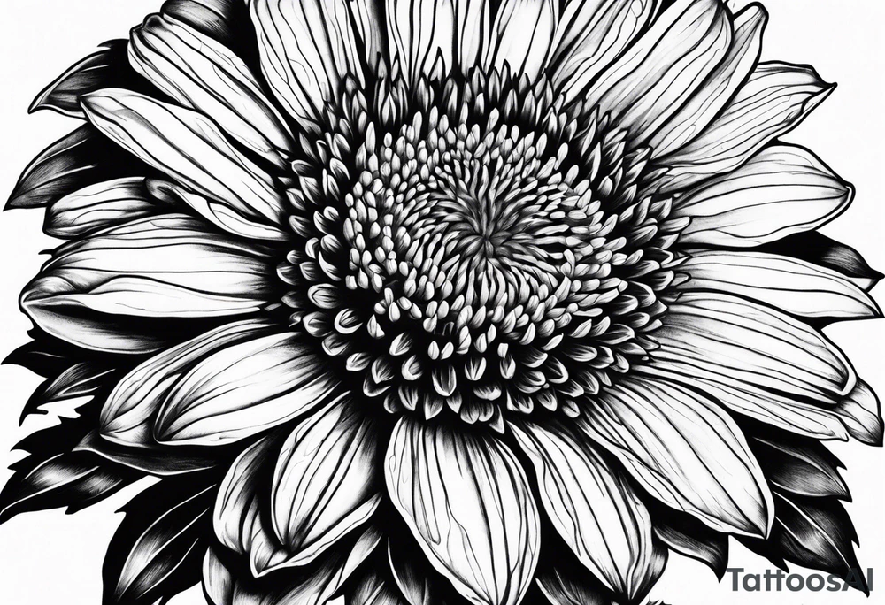 Indian blanket flower tattoo idea