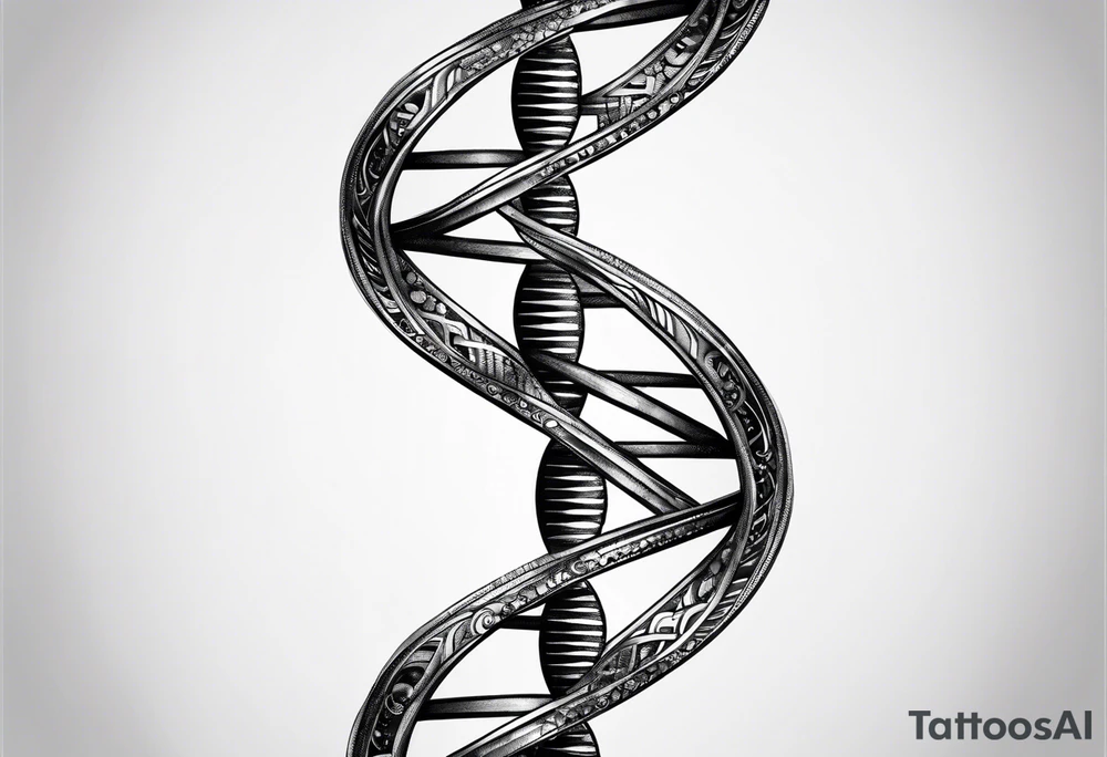 DNA strand tattoo idea