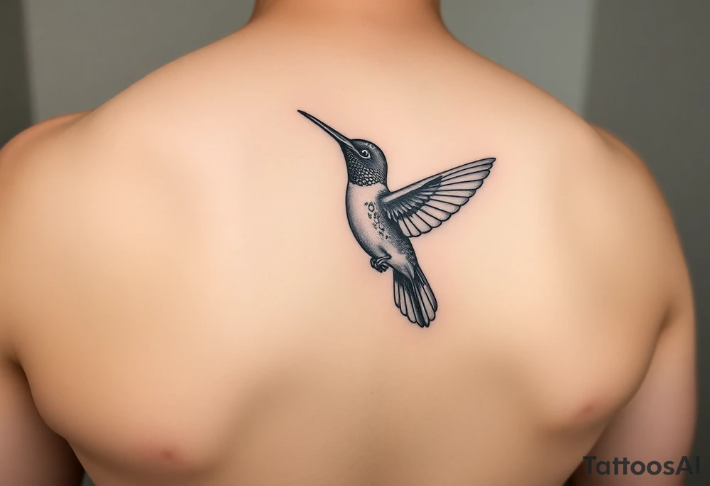 Hummingbird tattoo idea