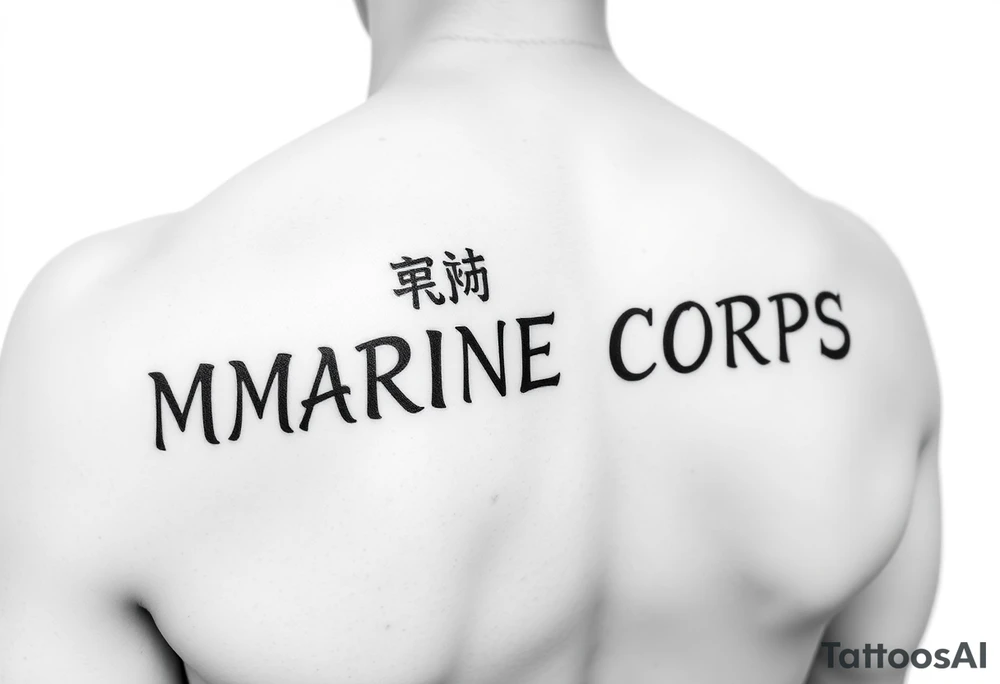 Republic of Korea
                Marine Corps
lettering to left arm tattoo idea