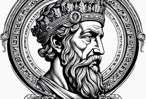 Ancient greek philosopher tattoo idea