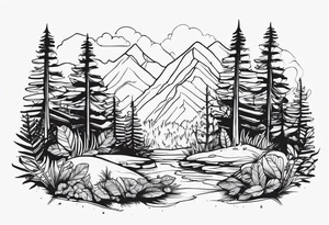 Forest floor tattoo idea