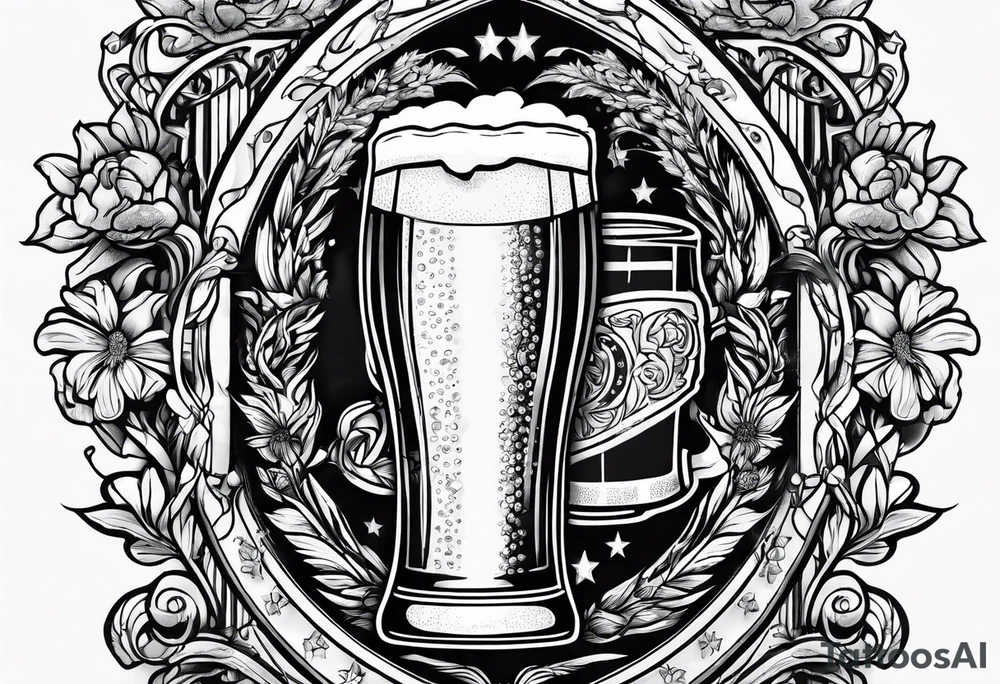 Beer Drinking 
Memorial Best Friends tattoo idea