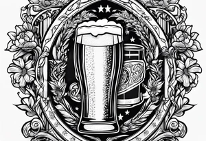 Beer Drinking 
Memorial Best Friends tattoo idea