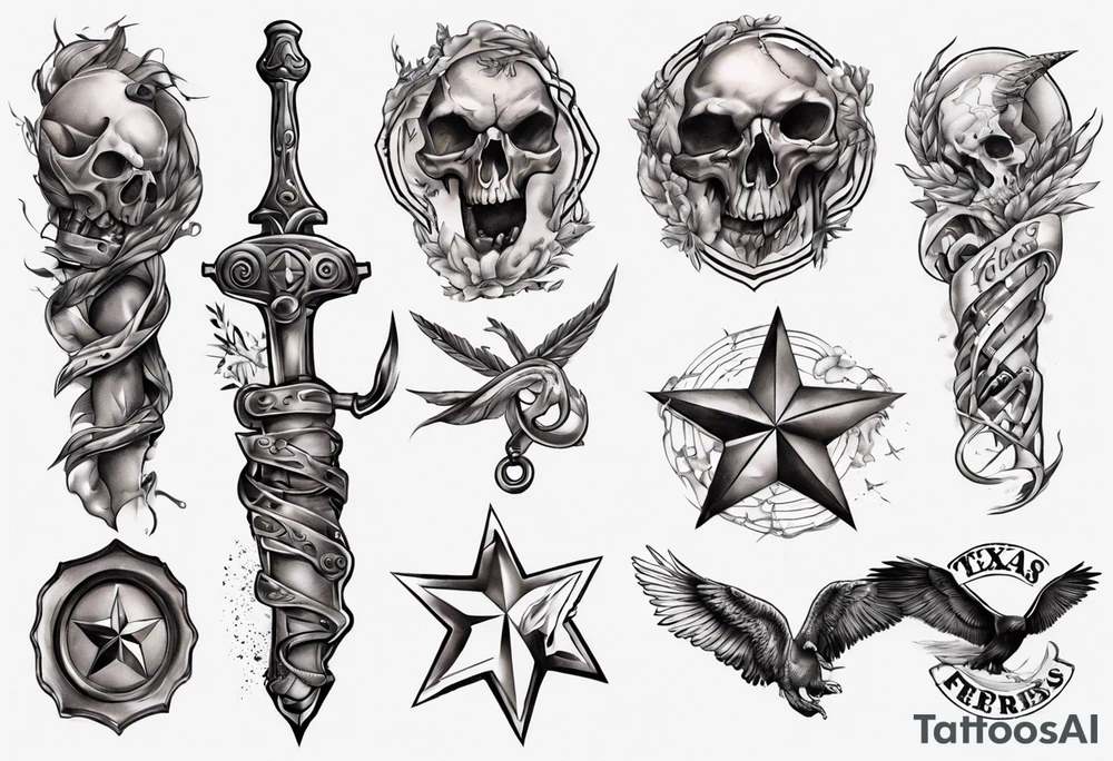 Texas forearm tattoo idea