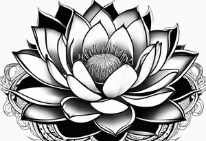 Lotus agave tattoo idea