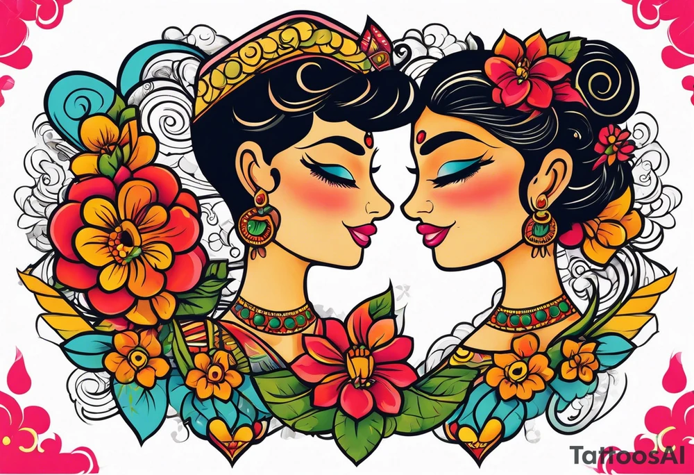 In hart name Deepak and rimpi tattoo idea