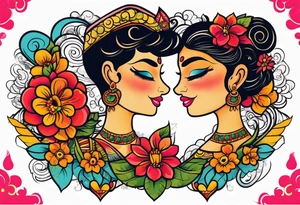 In hart name Deepak and rimpi tattoo idea