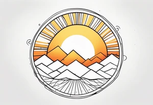 A sun tattoo idea