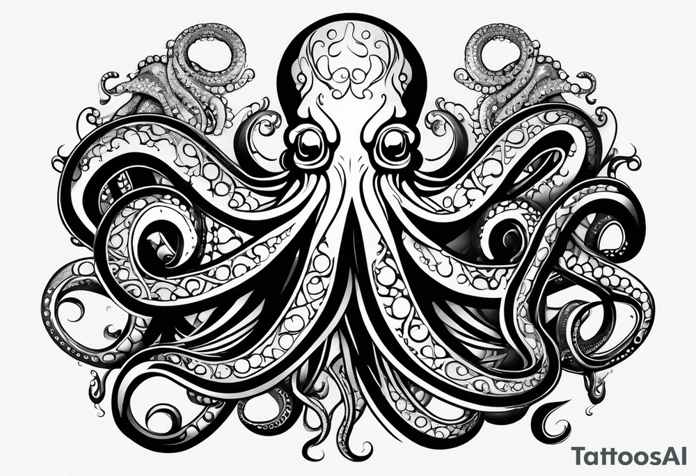 wierd octopus armband tattoo idea