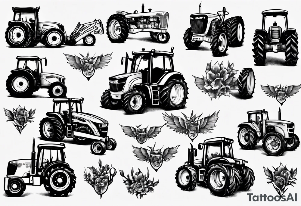 John deer tractor tattoo idea