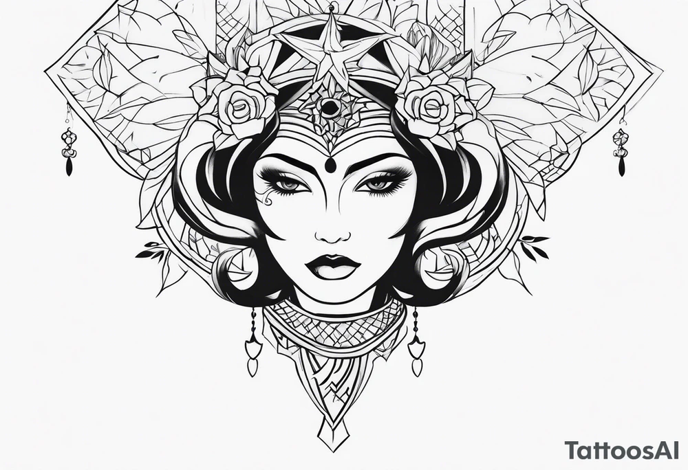Cabocla mariana tattoo idea