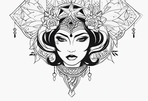 Cabocla mariana tattoo idea