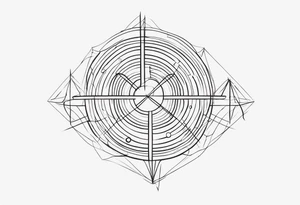 Straight Line tattoo idea