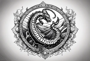 Astrology scorpio tattoo idea