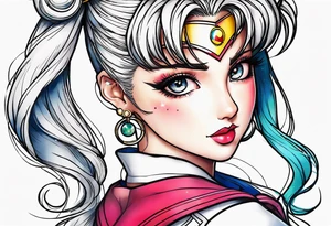 Need a tattoo sketch color on the forearm theme sailor moon tattoo idea