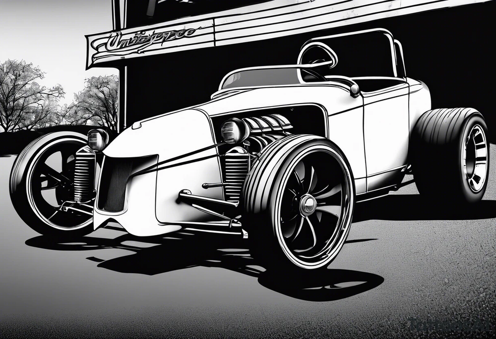 Sprint car tattoo idea