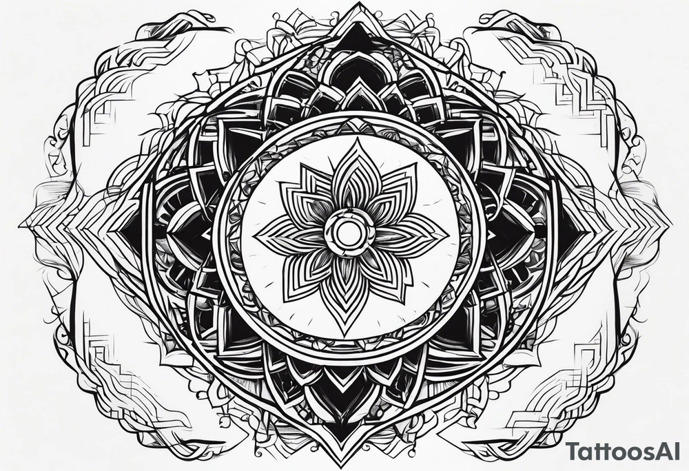 symbol of rising energy, very simplistic, for the throat area tattoo idea