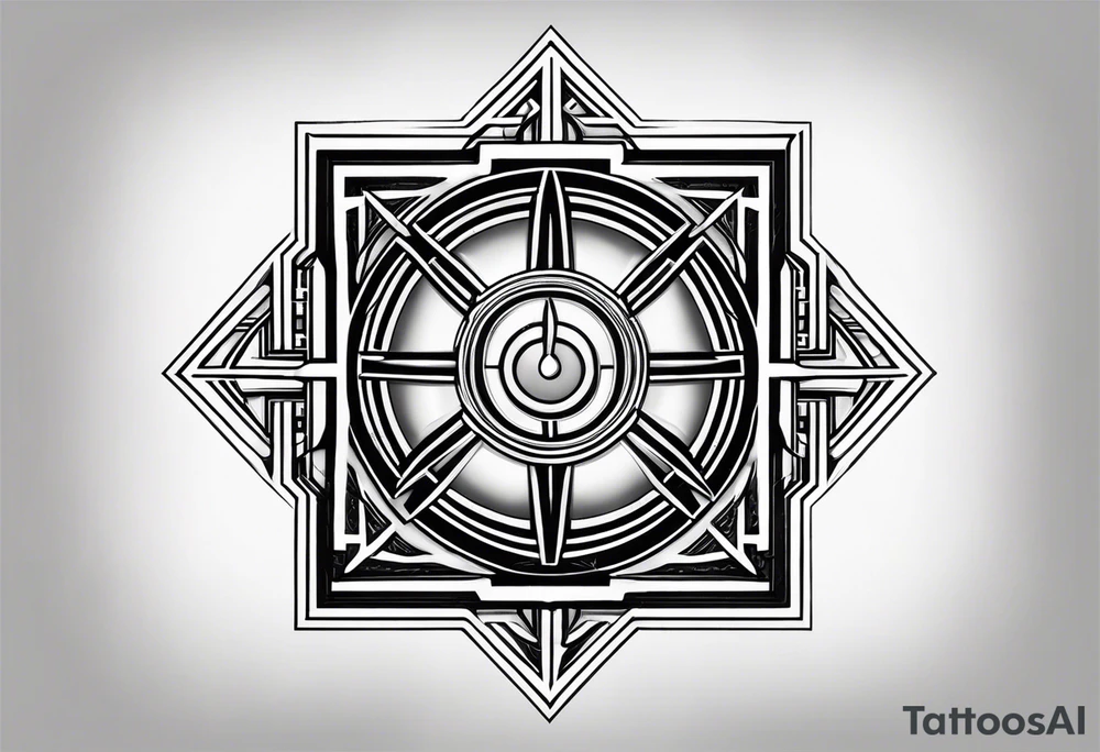 Jedi symbol in a square tattoo idea