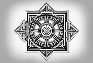 Jedi symbol in a square tattoo idea