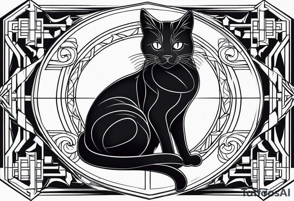 Black Cat tattoo idea