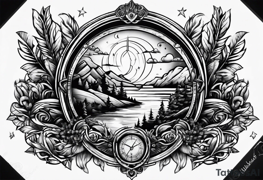 the world is yours log tattoo idea
