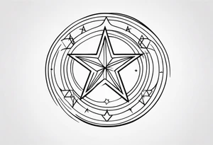 Aires star sign simple tattoo idea