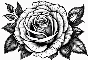 rose, violet, tattoo idea