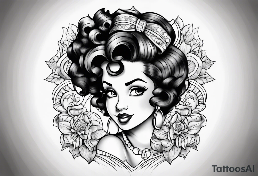 Betty boop tattoo idea