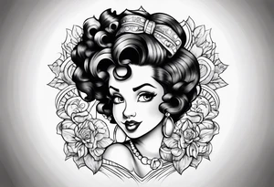 Betty boop tattoo idea