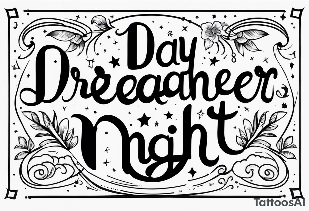 day dreamer night thinker tattoo idea