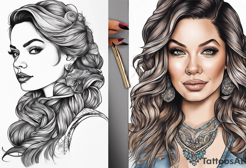 Fran fine and maxwell sheffield tattoo idea