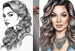 Fran fine and maxwell sheffield tattoo idea
