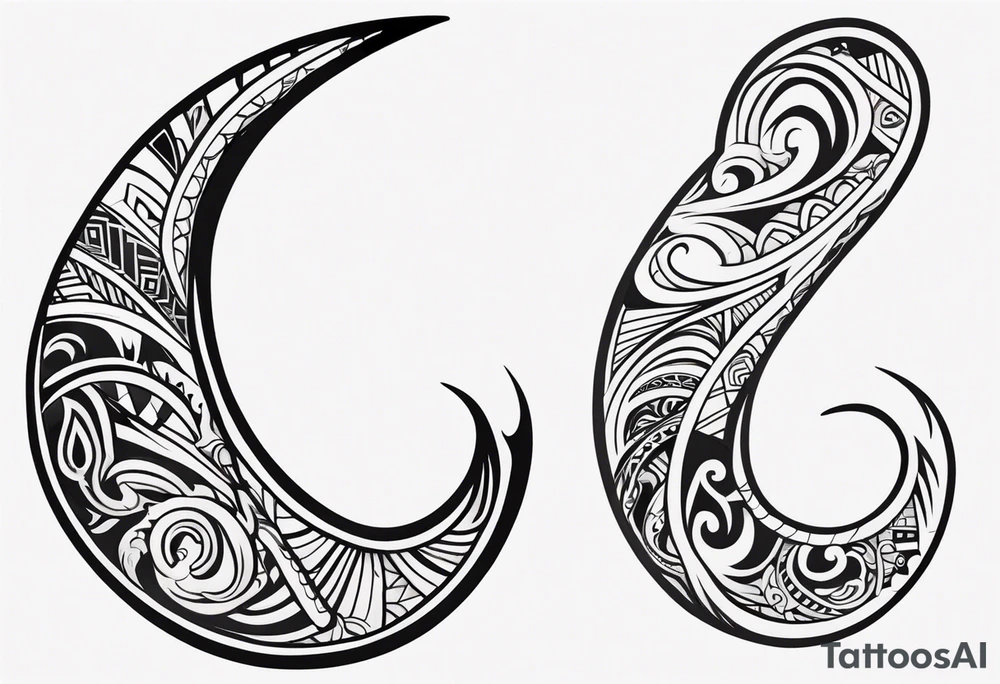 Polynesian maori hook tattoo tattoo idea