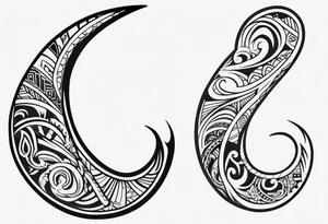 Polynesian maori hook tattoo tattoo idea