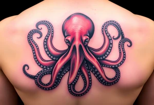 Colorful Octopus tattoo idea
