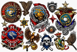 Usmc tattoo idea