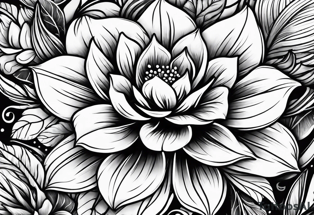 cosmo flower tattoo idea