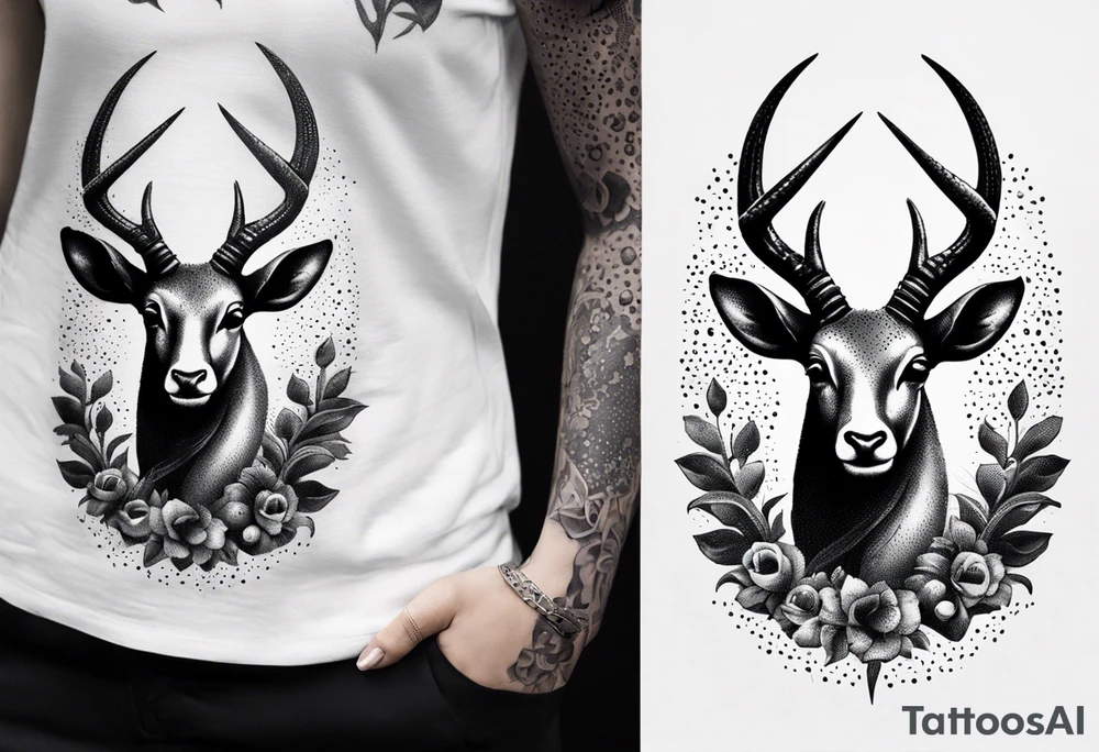 capricorn with sunglasses and shotgun tattoo idea
