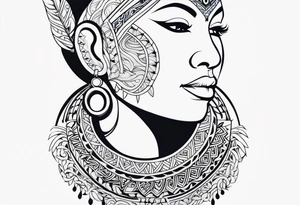 maori neck to chin tattoo tattoo idea