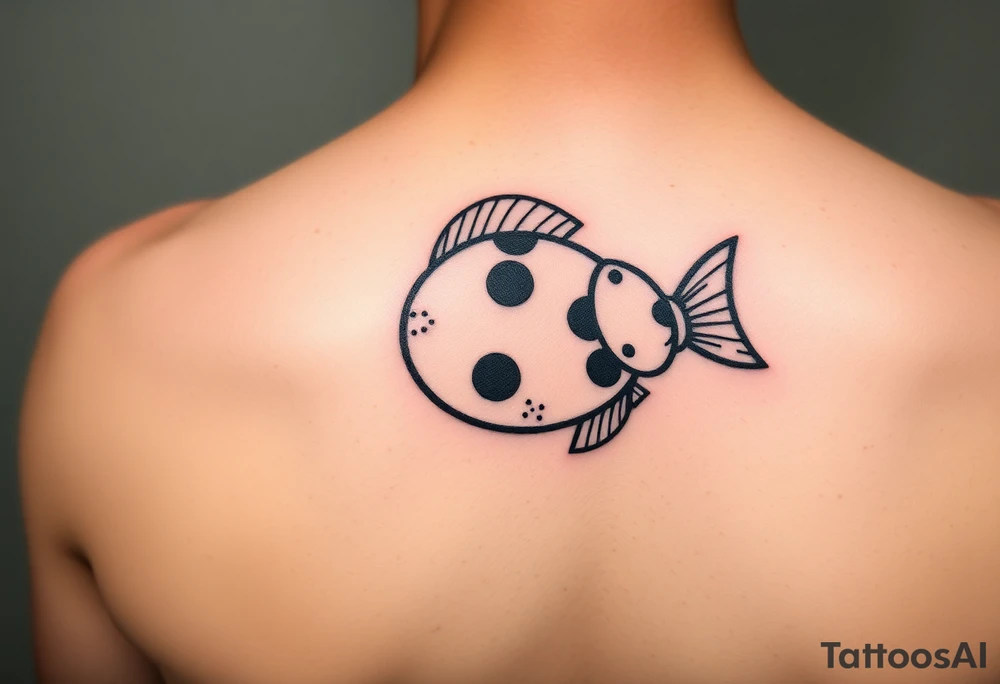 Ladybug beta fish tattoo idea