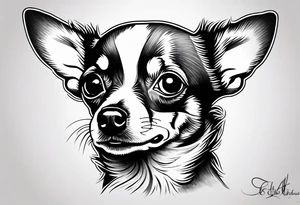 Lab head 
Pit head
Chihuahua head tattoo idea