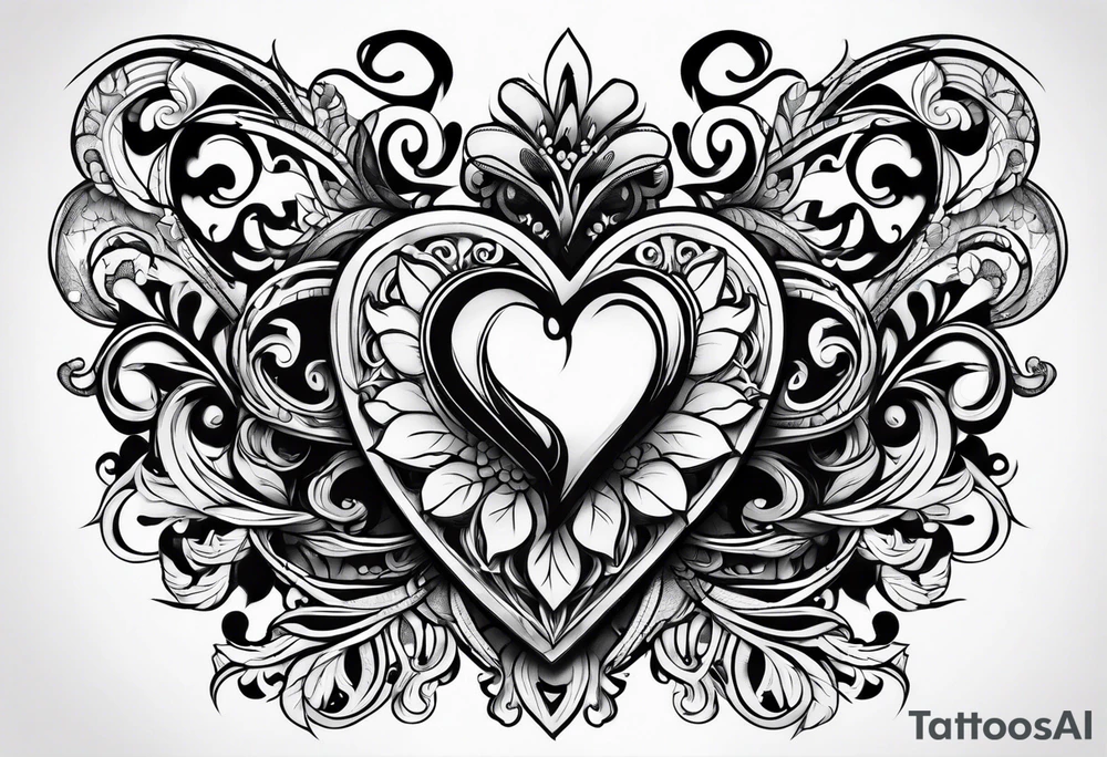 inner arm hearts tattoo idea