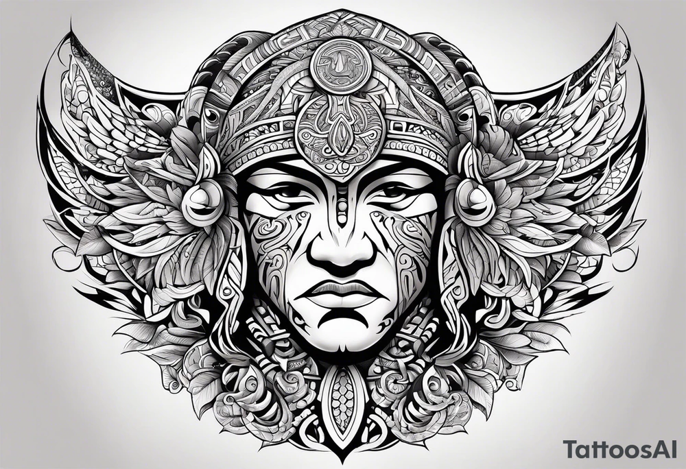 Te Moko with Croatian and Northern Irish influences tattoo idea